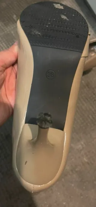 Scarpe décolleté donna nude con tacco