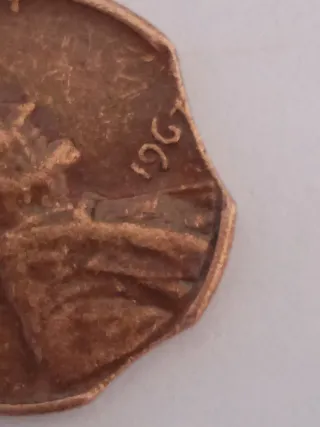 MONEDA 1 CENTAVO LAS LINCOLN.1967.ERROR DOBLE.