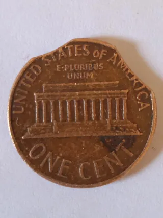 MONEDA 1 CENTAVO LAS LINCOLN.1967.ERROR DOBLE.