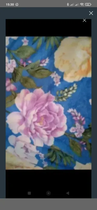 Manta Coralina Grande Azul y Rosa