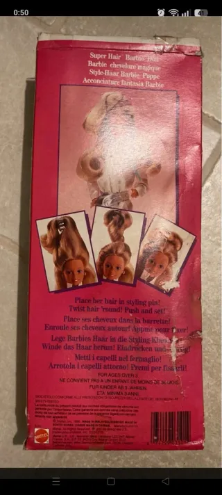 Barbie Super Hair 1986 Originale Mattel