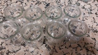 Vasitos de yogur lechera (vidrio)