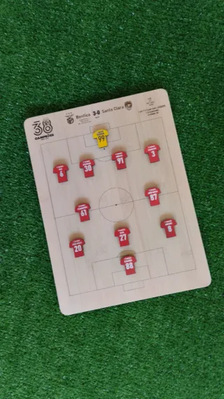 Quadro Tático Benfica 38 Campeões Madeira