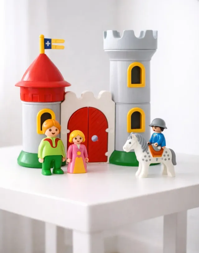 Castillo Playmobil con figuras y caballo