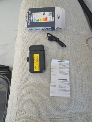 Linterna LED Recargable Tipo C con mechero de supe