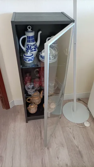 Estantería Ikea con puerta de cristal