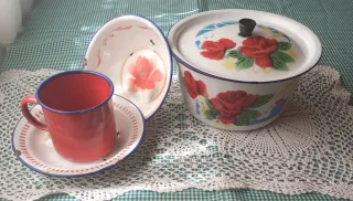 Piezas Vintage de Porcelana Esmaltada