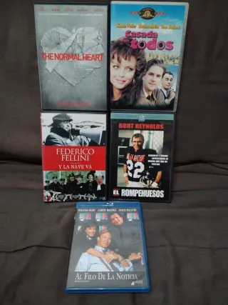Lote 5 Películas DVD y Blu-ray