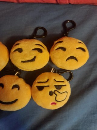 Portachiavi Emoji Peluche (5 pezzi)