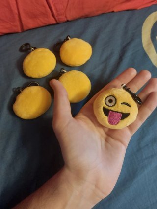 Portachiavi Emoji Peluche (5 pezzi)