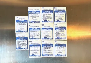 1983 Topps Baseball Stickers - Lotto 11 Pezzi