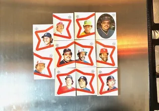 1983 Topps Baseball Stickers - Lotto 11 Pezzi