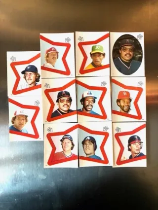 1983 Topps Baseball Stickers - Lotto 11 Pezzi