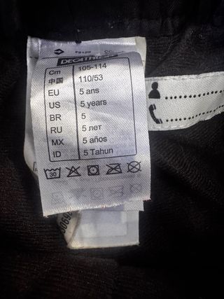 Conjunto esquí niño 5 años