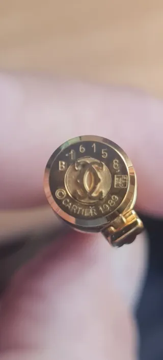 Bolígrafo Must de Cartier Bille Godron Oro