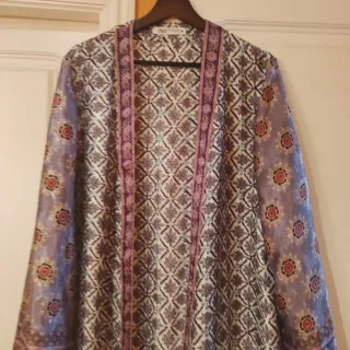 Kimono largo estampado Zara