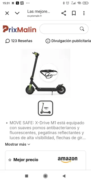 Patinete Eléctrico Nilox X-Drive M1 Negro