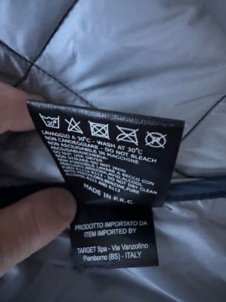 Nuovo Giubbotto Imbottito Eco Piuma Blu