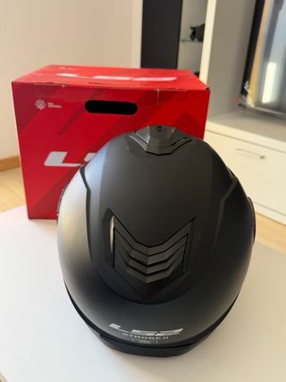 Casco de moto negro LS2 (XS)