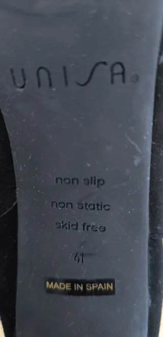 Botines Unisa Talla 41 Negros