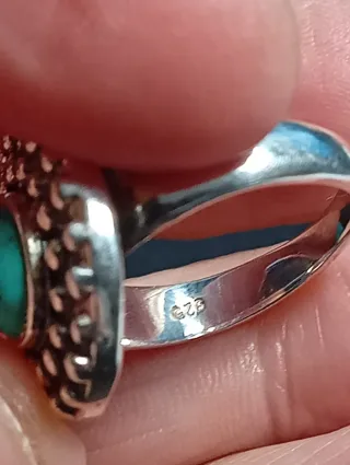 Anillo Plata Ley Turquesa