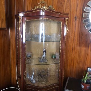 Vitrina Antigua Luis XV Madera y cristal