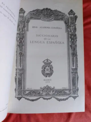 Diccionario Real Academia Española Madrid 1970