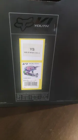 Casco Motocross Fox Diseño Multicolor