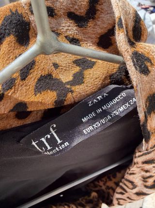 Vestido/Falda pantalón Zara Estampado Leopardo