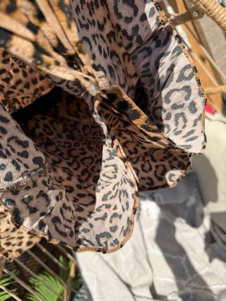 Vestido/Falda pantalón Zara Estampado Leopardo