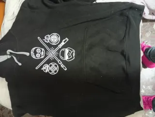 Sudadera Roly XL Estampada Negra