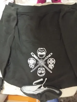 Sudadera Roly XL Estampada Negra