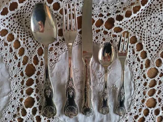 Posate vintage silverplated per 6 Persone-30 pezzi
