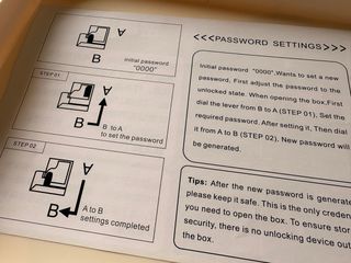 Cassaforte portatile con combinazione