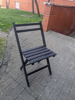 Sedie da giardino pieghevoli nere