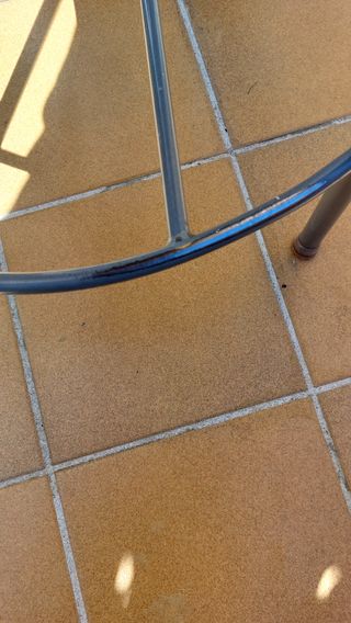 2 Taburetes Cocina de madera y aluminio