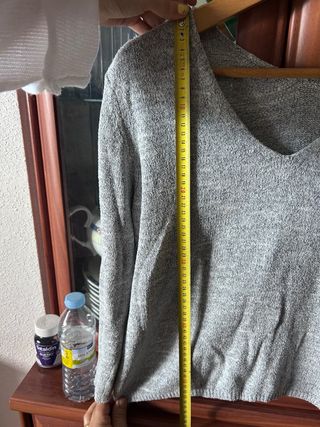 Jersey Mango pico gris claro