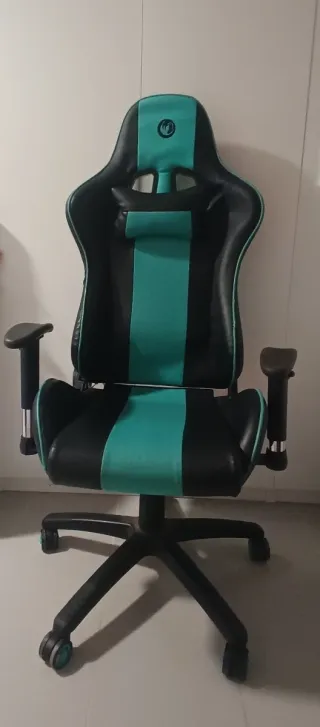 Silla Gaming Escritorio Azul y Negro