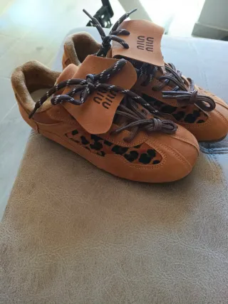 Sneakers Miu Miu Marroni e Multicolore