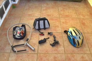 Bicicleta Rockrider con complementos