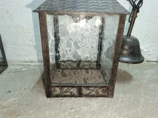 Lote 3 Faroles Colgantes Chapa Rústicos