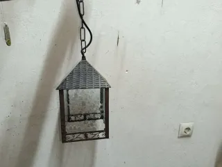 Lote 3 Faroles Colgantes Chapa Rústicos