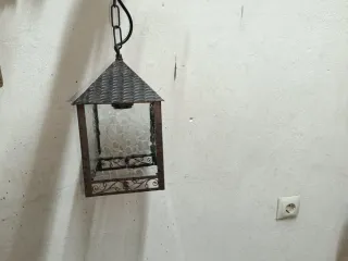 Lote 3 Faroles Colgantes Chapa Rústicos