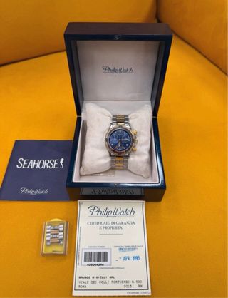 Philip Watch Seahorse Cronografo Blu