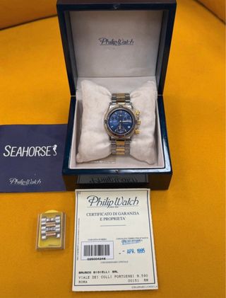 Philip Watch Seahorse Cronografo Blu