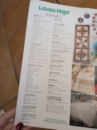 Lote revistas labores del hogar