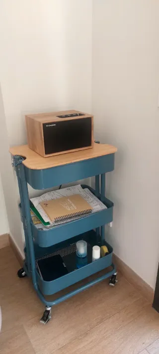 Carrito RÅSKOG IKEA azul grisáceo