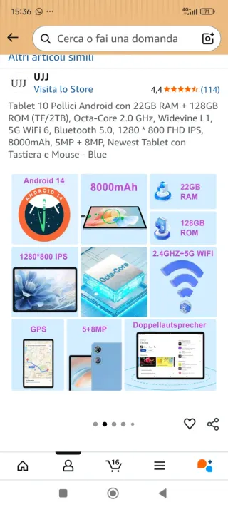 Tablet U3 10.1 pollici