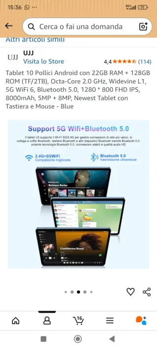 Tablet U3 10.1 pollici