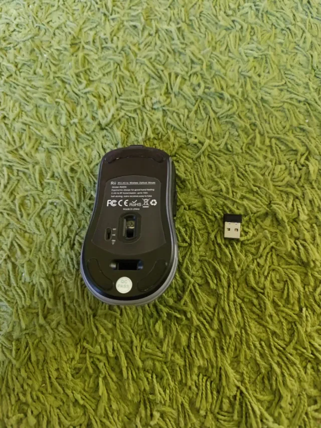 Ratón inalámbrico negro